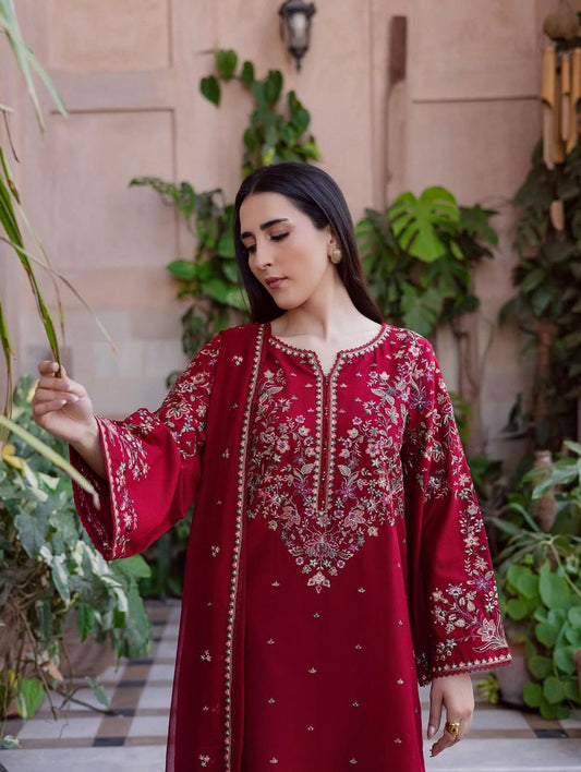 Sanaf Embroidered 3PC Premium  Collection