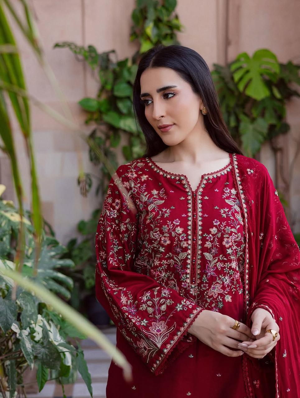 Sanaf Embroidered 3PC Premium  Collection