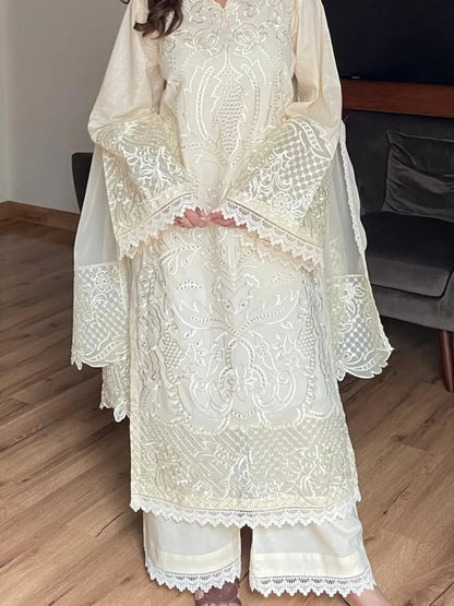 Rabeel Embroidered Shawl 3PC