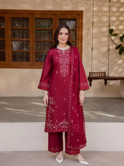 Ramona Embroidered 3PC Luxury Eid Linen Collection
