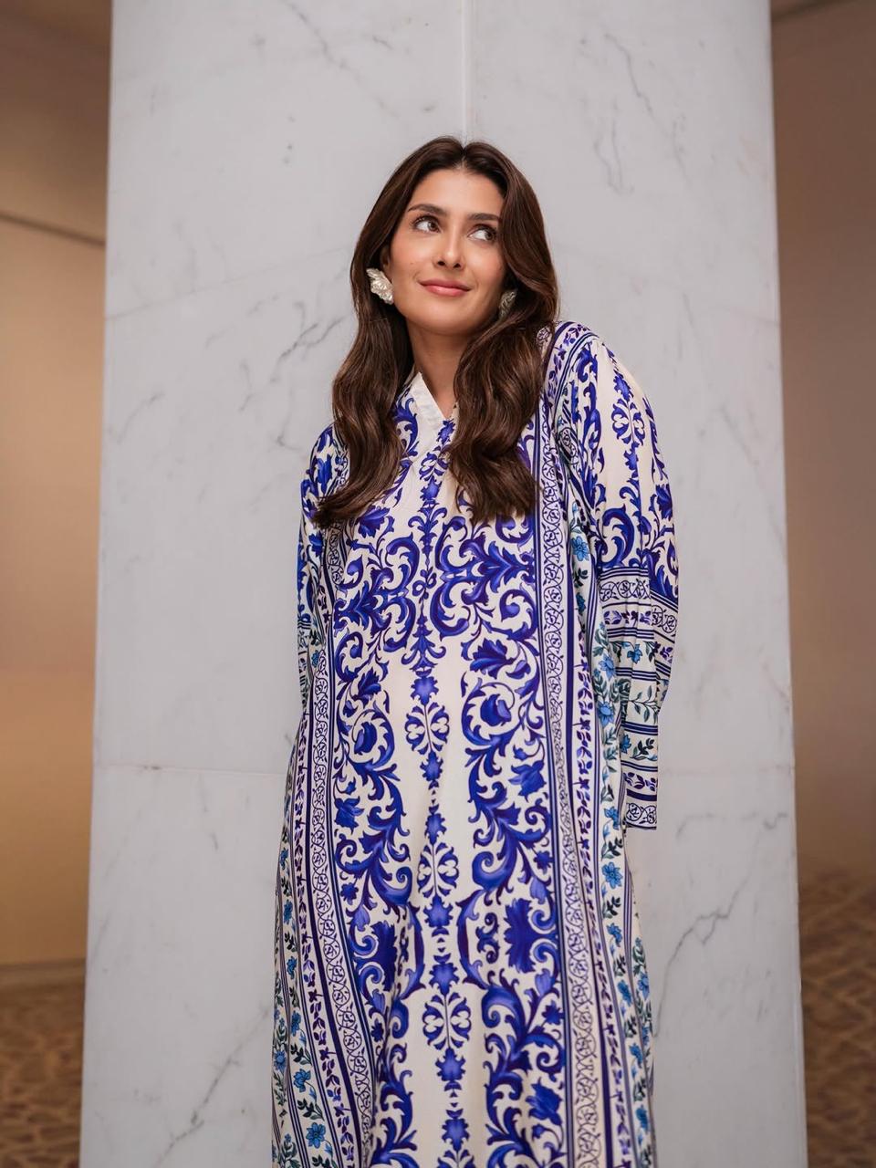 Yasmeen Digital Kaftaan Premium Lawn