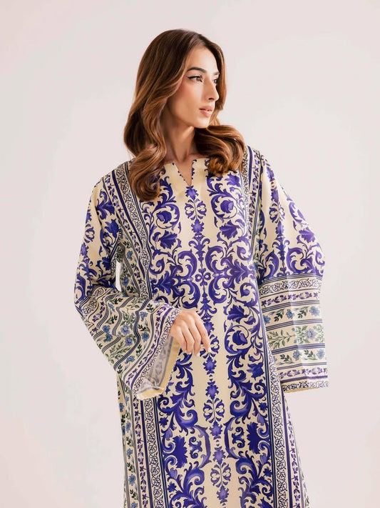 Yasmeen Digital Kaftaan Premium Lawn