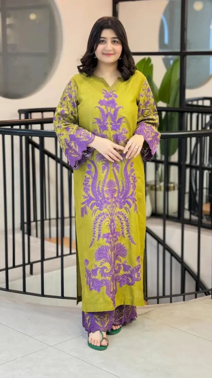 Fahmi Embroidered Co-Ord Set 2PC