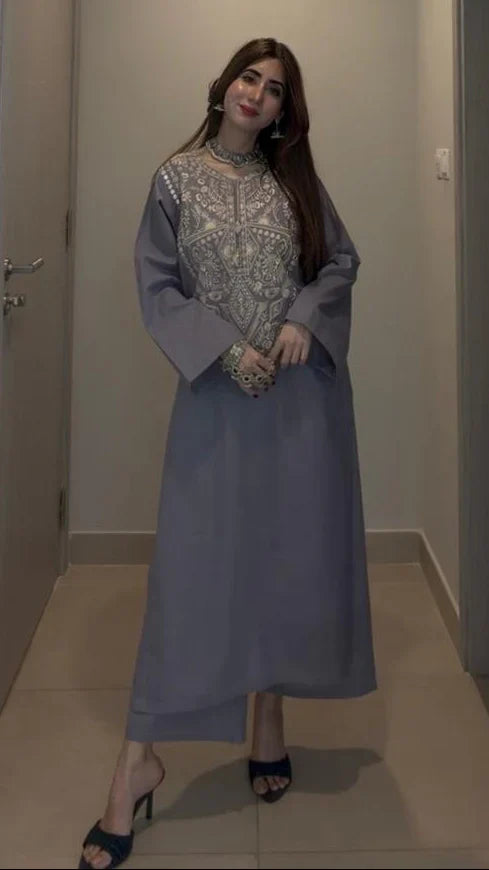 Daim Embroidered Co-Ord Set 2PC