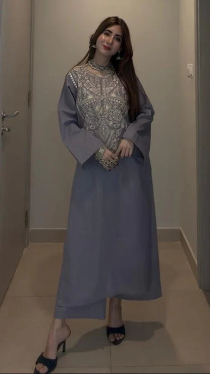 Daim Embroidered Co-Ord Set 2PC