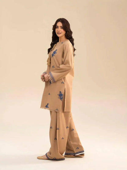 Reeza Embroidered Farshi Shalwar Set Premium Arabic