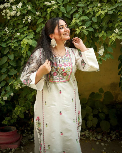 Violet Embroidery 2PC Premium Lawn